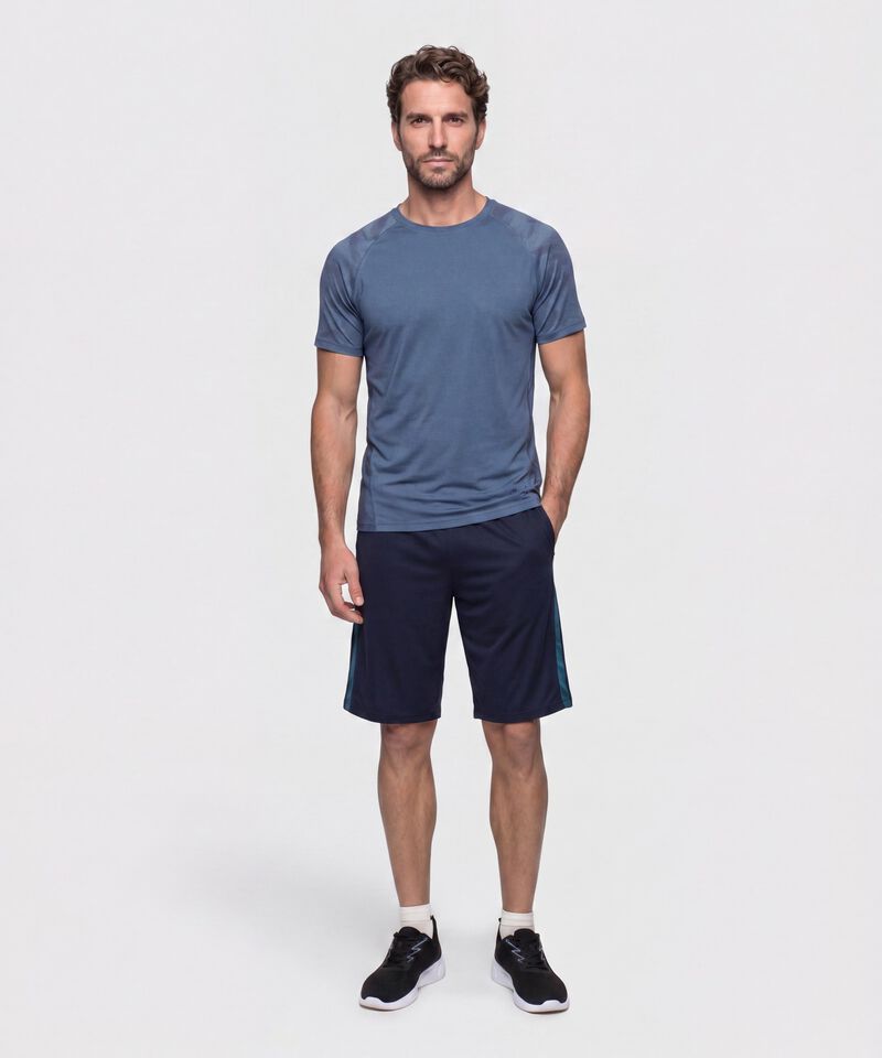Camiseta Deportiva Con Detalle En Mangas 