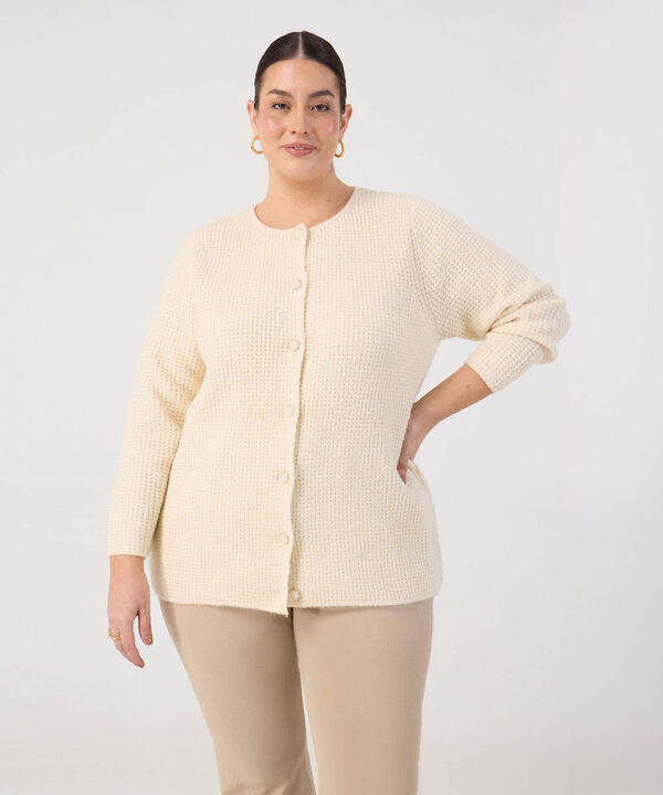 C&aacute;rdigan En Tejido De Punto Para Mujer Curvy