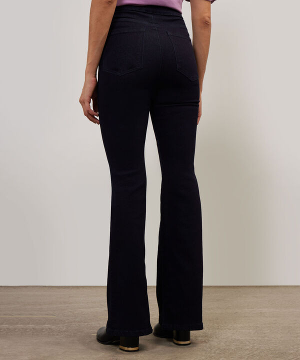 Jean Jegging Flare Azul Oscuro