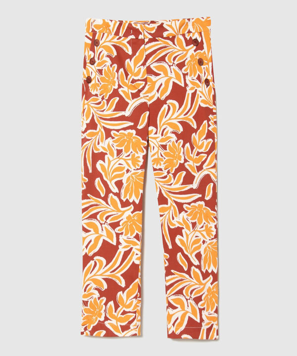 Pantalón Capri Con Estampado