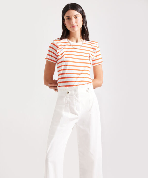 Camiseta a Rayas con Arandelas image number null