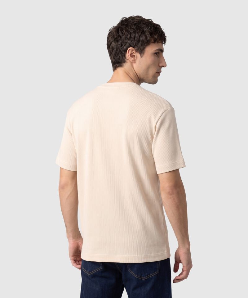 Camiseta Texturizada Manga Corta Para Hombre