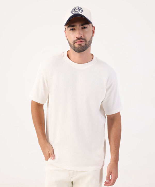 Camiseta Texturizada De Cuello Redondo Para Hombre image number null