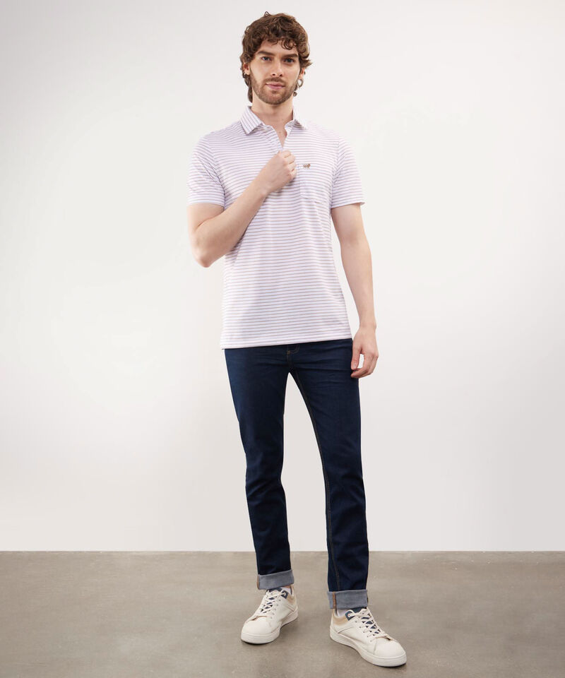 Polo Estampada Silueta Regular