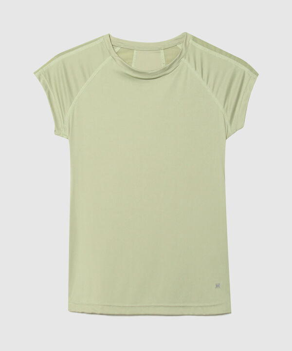 Camiseta Manga Corta Cuello Redondo Con Cortes Espalda, Sport Líneas Patprimo