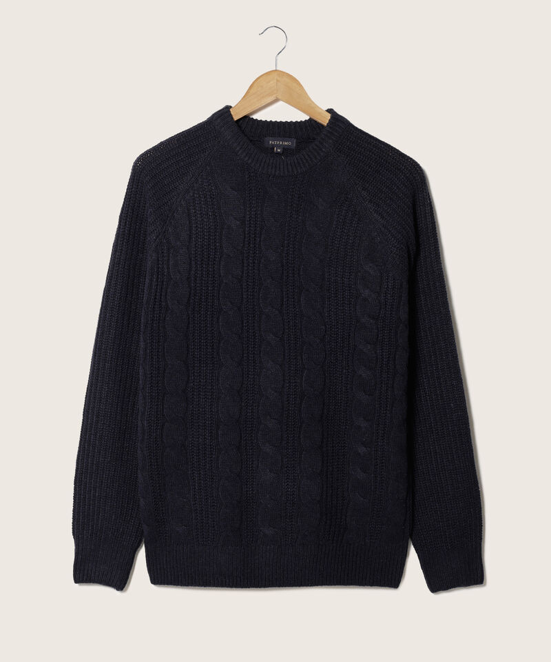 Saco Cuello Redondo Con Frente Trenzado