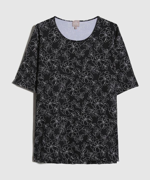 Camiseta mujer manga 3/4 estampada