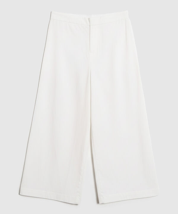 Pantal&oacute;n Mujer Culotte Ancho Cintura El&aacute;stica image number null