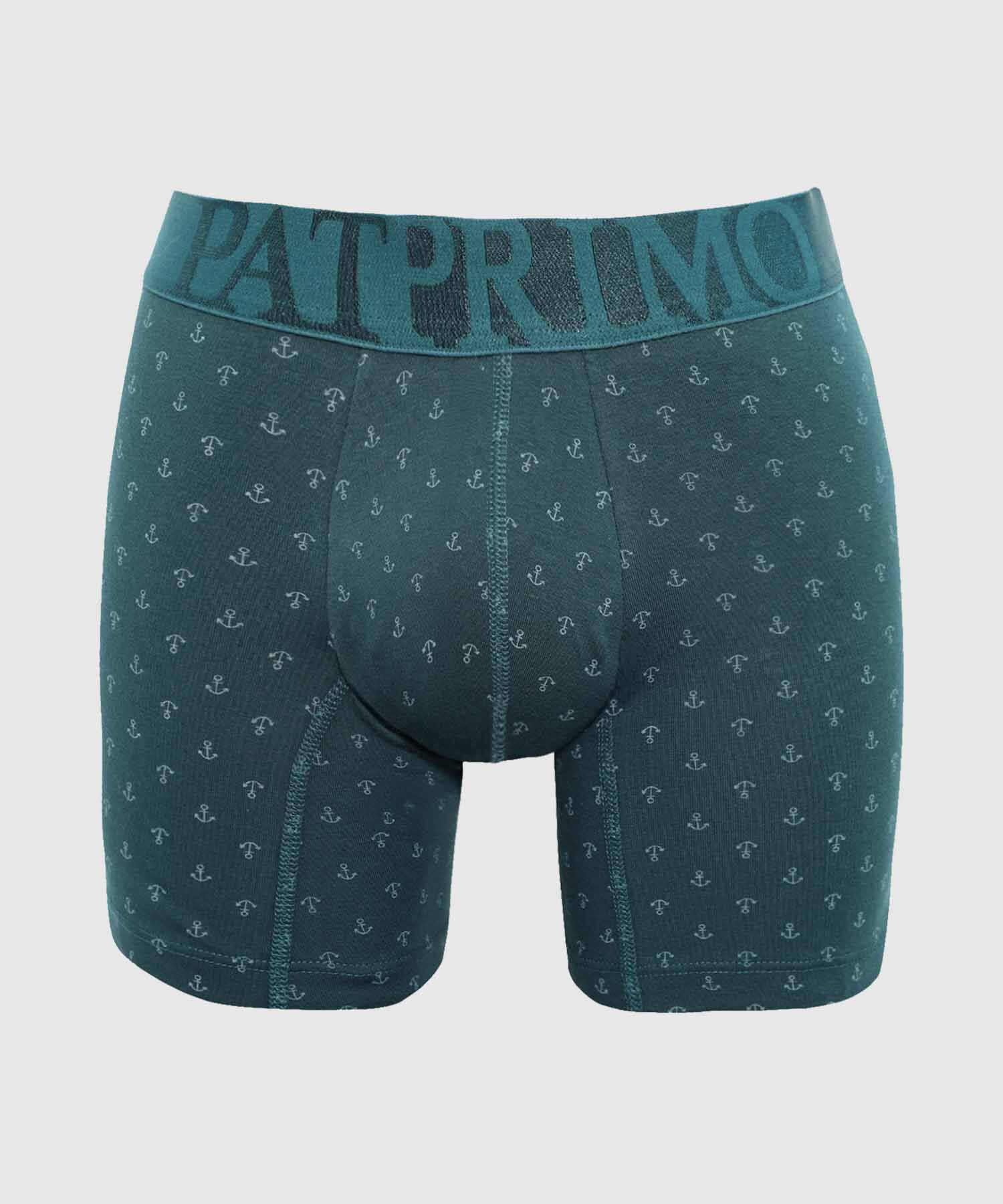 B&oacute;xer Medio Estampado Con El&aacute;stico Para Hombre