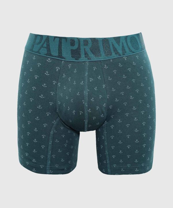 B&oacute;xer Medio Estampado Con El&aacute;stico Para Hombre image number null