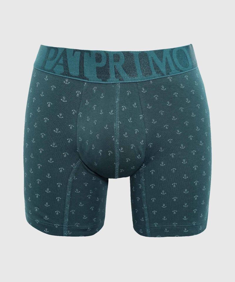 B&oacute;xer Medio Estampado Con El&aacute;stico Para Hombre