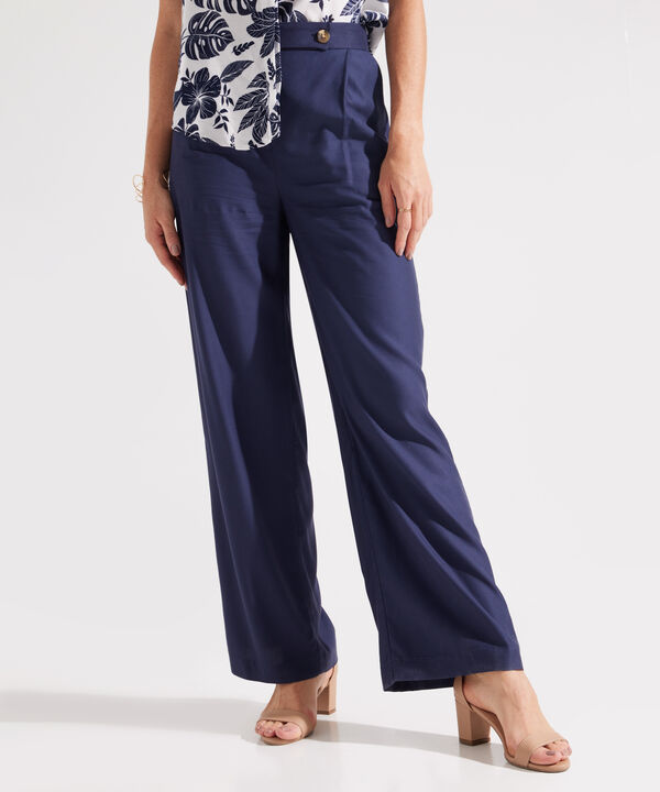 Pantalón Palazzo Con Bolsillos image number null