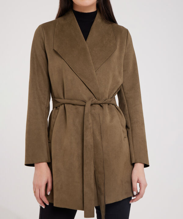 Chaqueta Unicolor Tipo Trench image number null
