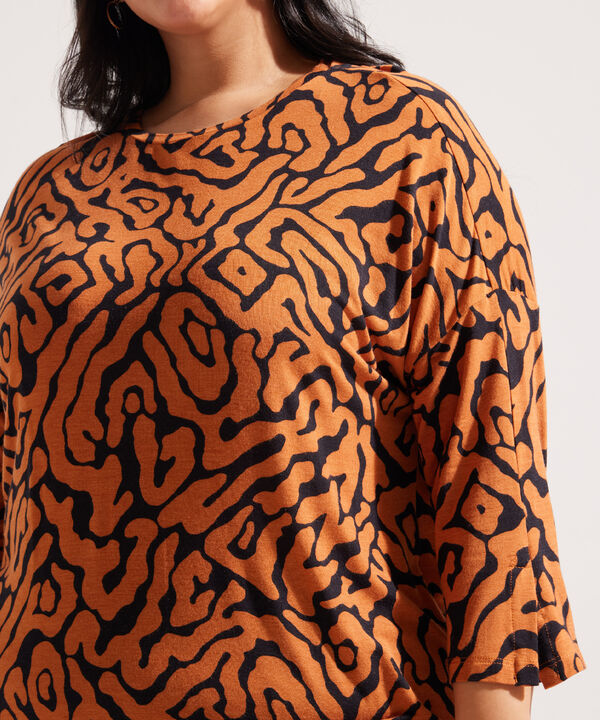 Camiseta Manga ¾ con Estampado
