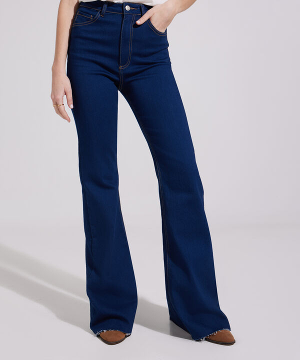 Jean Flare Azul Raw