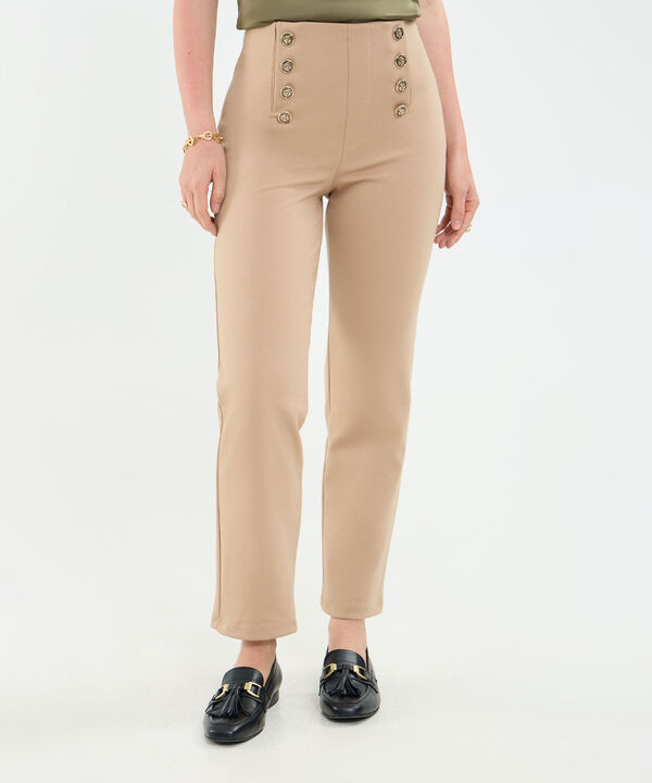 Leggins con botones en frente para mujer image number null