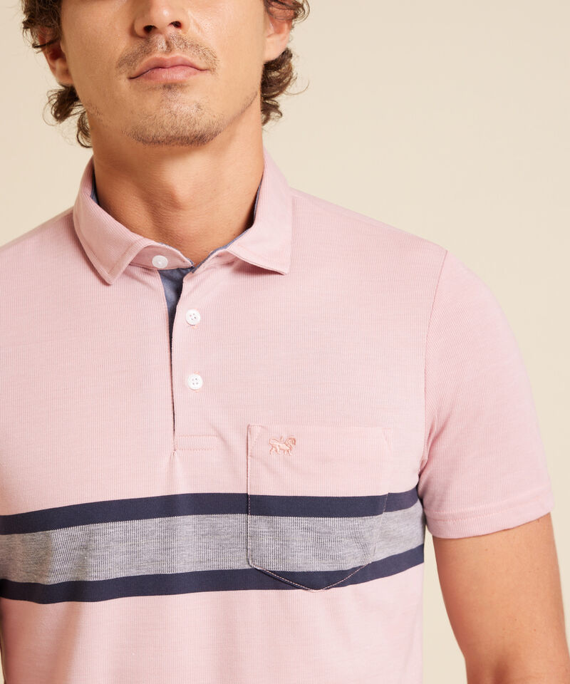 Polo Prete&ntilde;ida Cuello Maquina, Regular Fit
