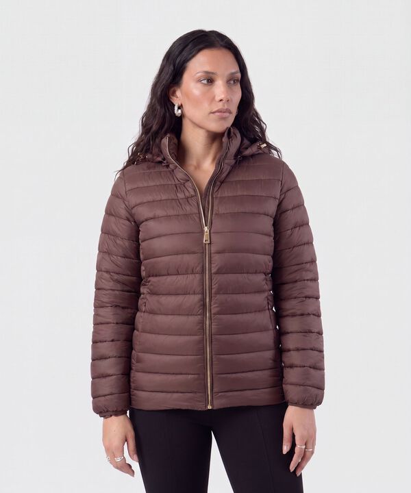 Chaqueta Acolchada Con Capota Para Mujer image number null