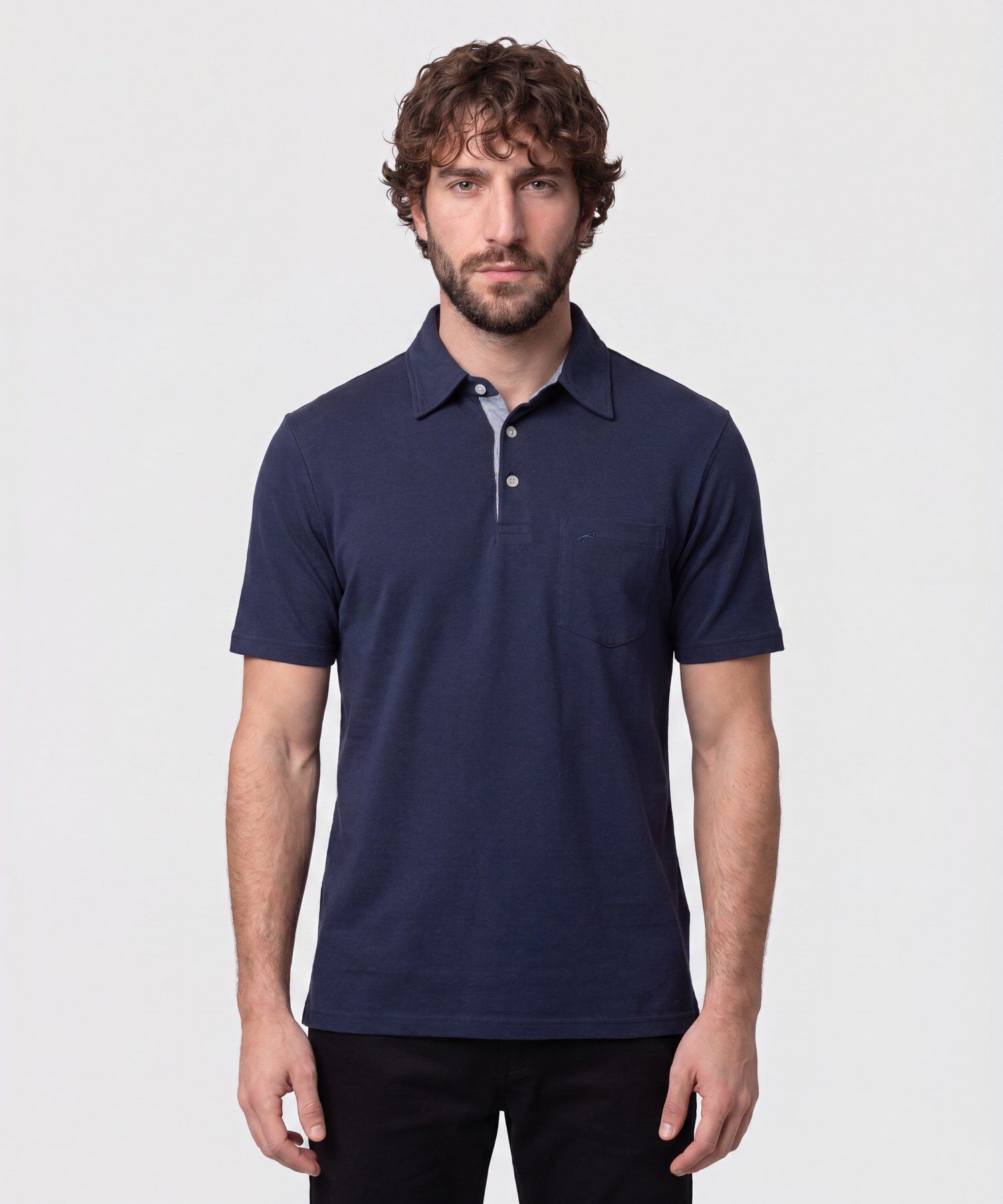 Polo Con Bolsillo De Parche Para Hombre
