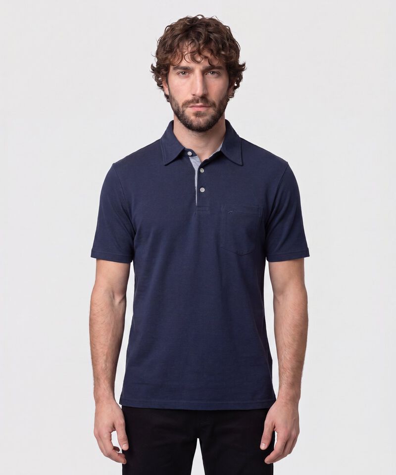 Polo Con Bolsillo De Parche Para Hombre