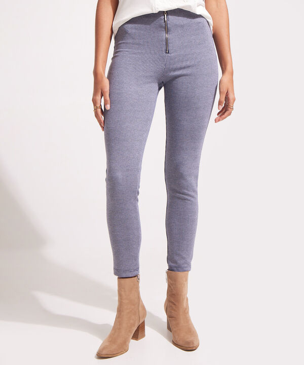 Leggings Preteñido Tiro Alto Con Cremallera En Frente image number null