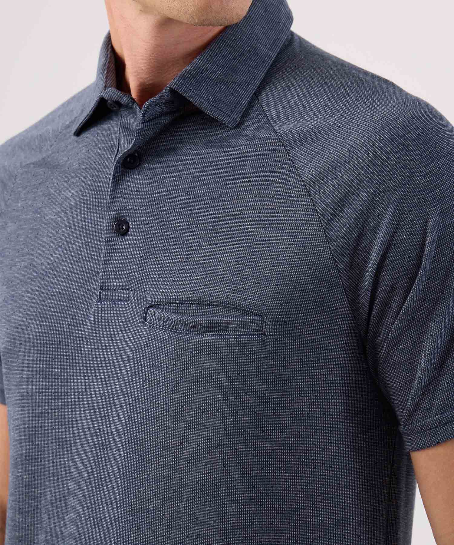 Polo Unicolor Con Bolsillo