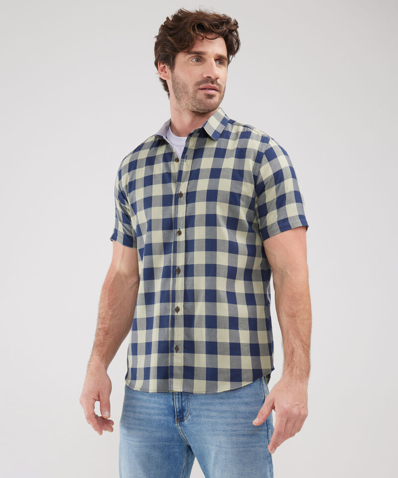 Camisa Manga Corta Preteñido