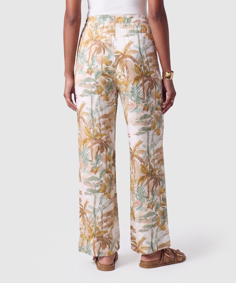 Pantal&oacute;n Fluido Estampado Para Mujer