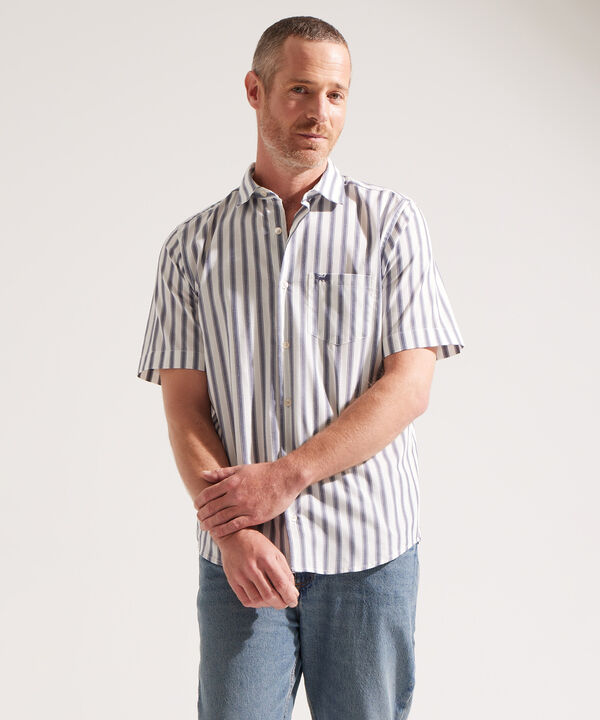 Camisa Manga Corta a Rayas image number null