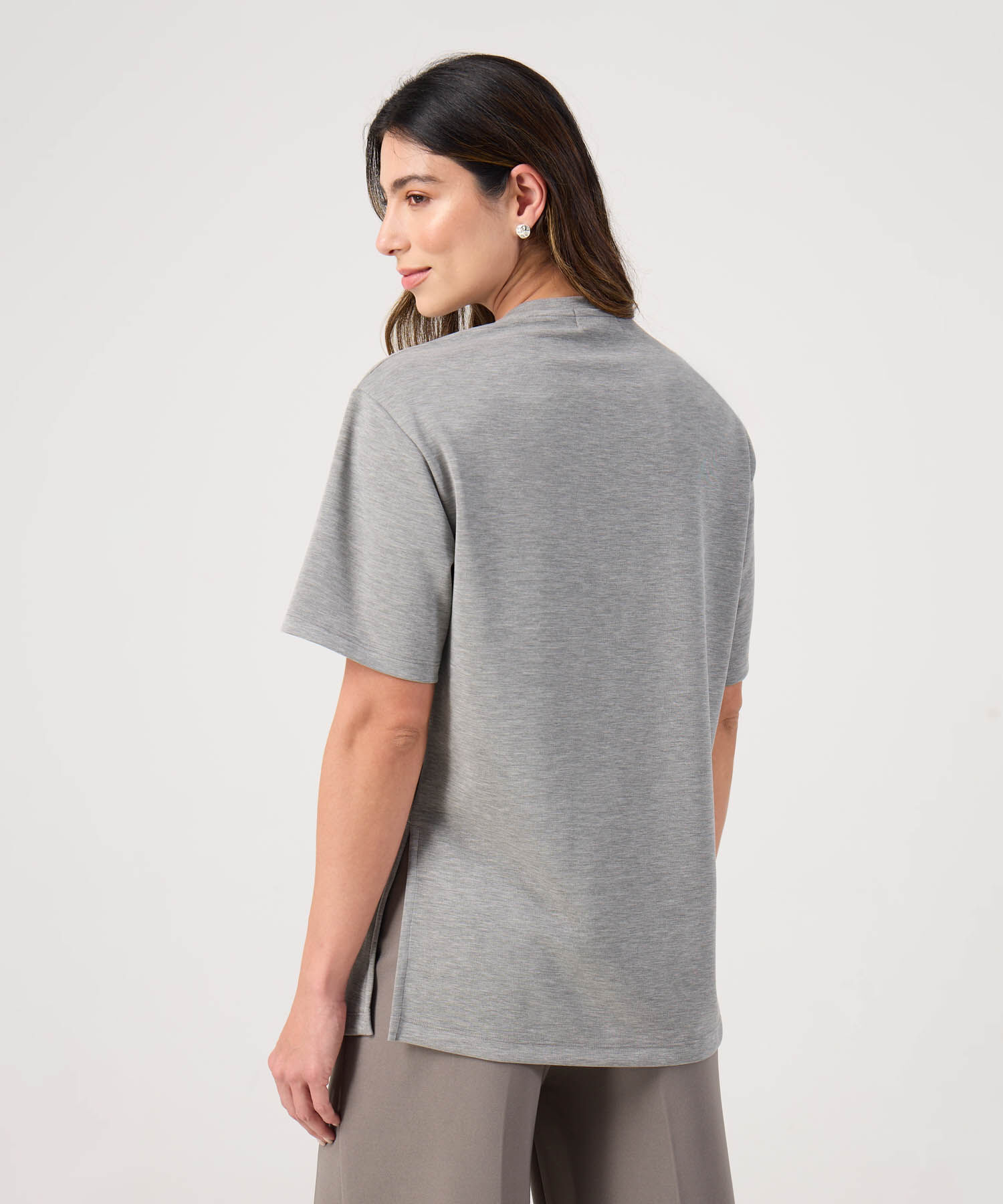Camiseta holgada unicolor 