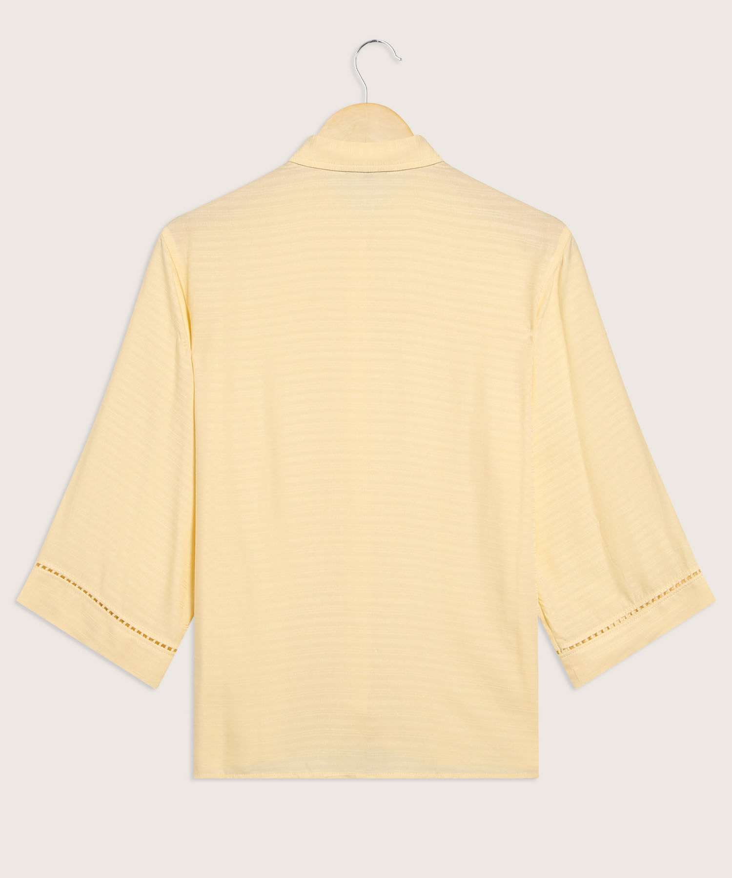 Camisa Manga Tres Cuartos Unicolor