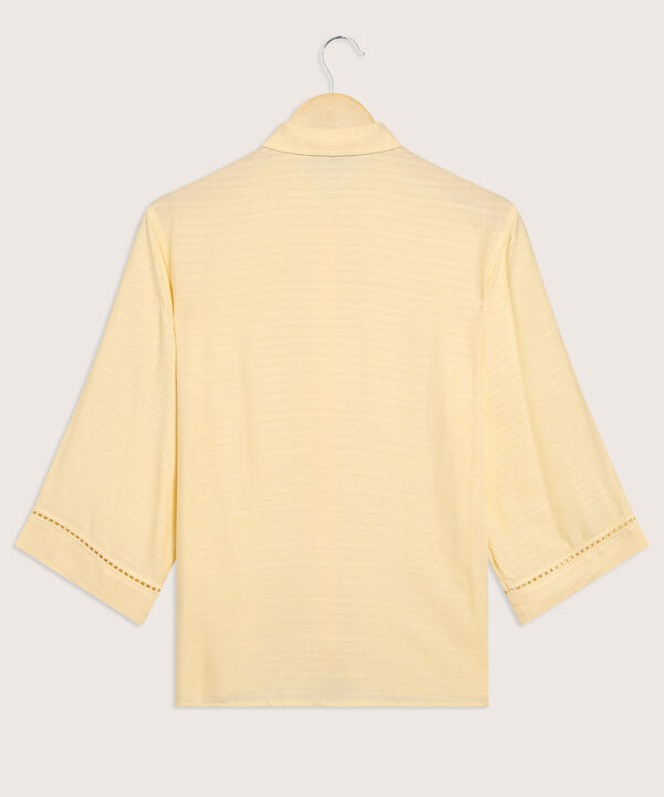Camisa Manga Tres Cuartos Unicolor