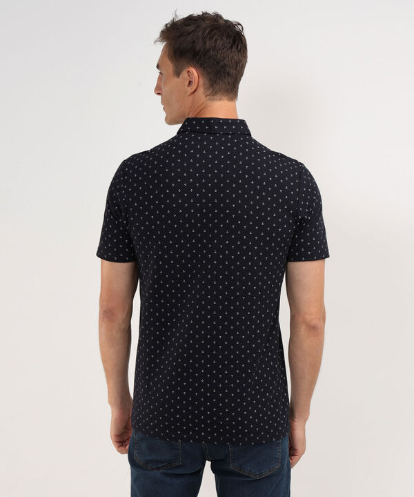 Polo Cuello Maquina Estampada