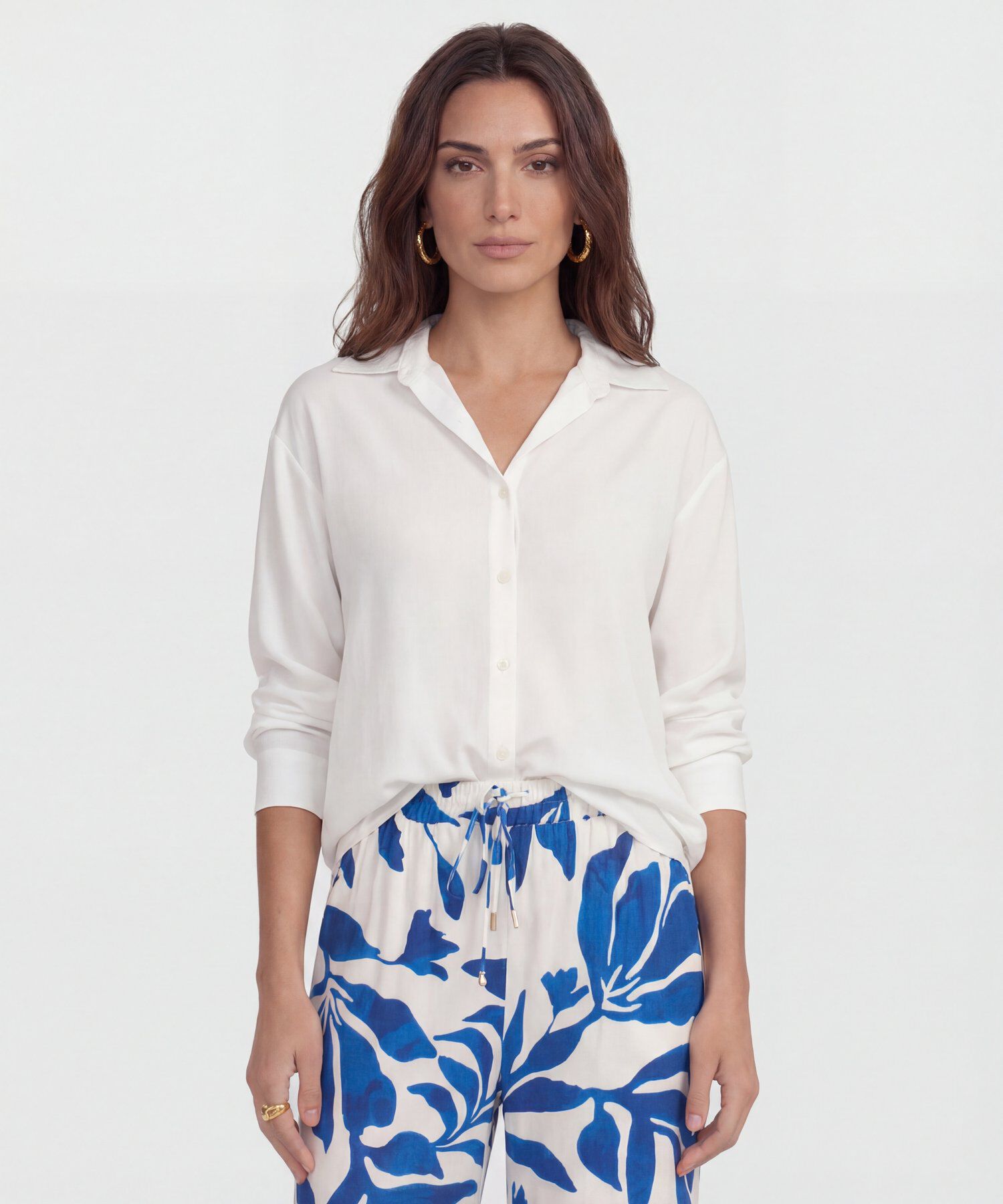 Camisa Unicolor Satinada 