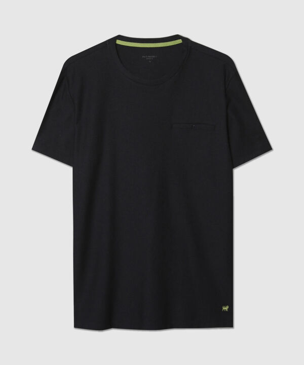 Camiseta Manga Corta Con Bolsillo