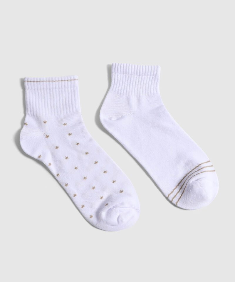 Set X2 Medias Tobilleras Soft Para Mujer