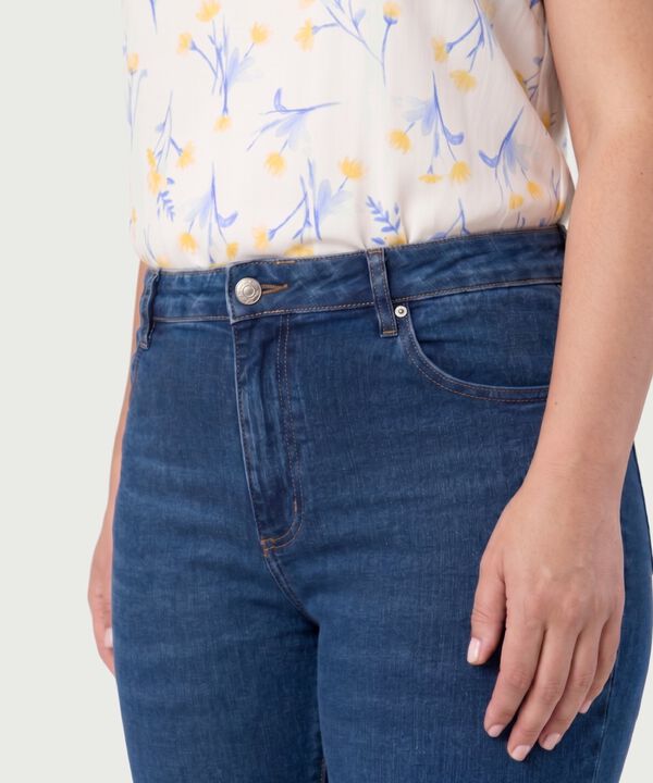 Jeans Flare De Tiro Alto Para Mujer Curvy