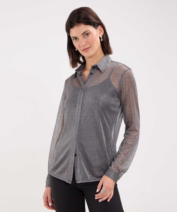 Camisa con Lurex image number null