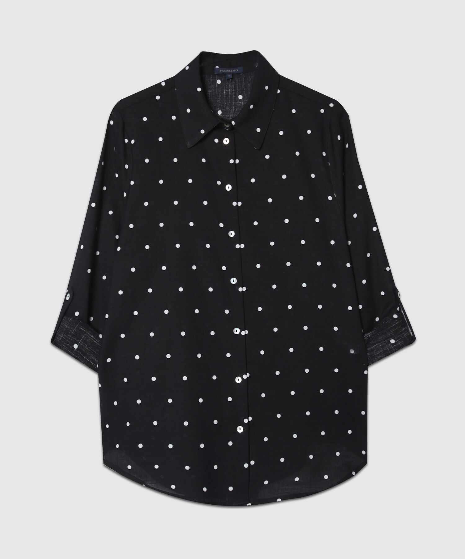 Camisa Estampada Con Charreteras