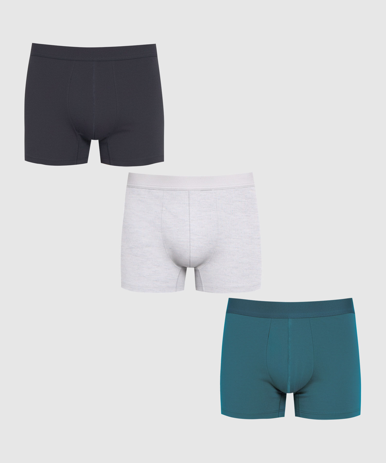 Set x3 B&oacute;xers Cl&aacute;sicos para Hombre