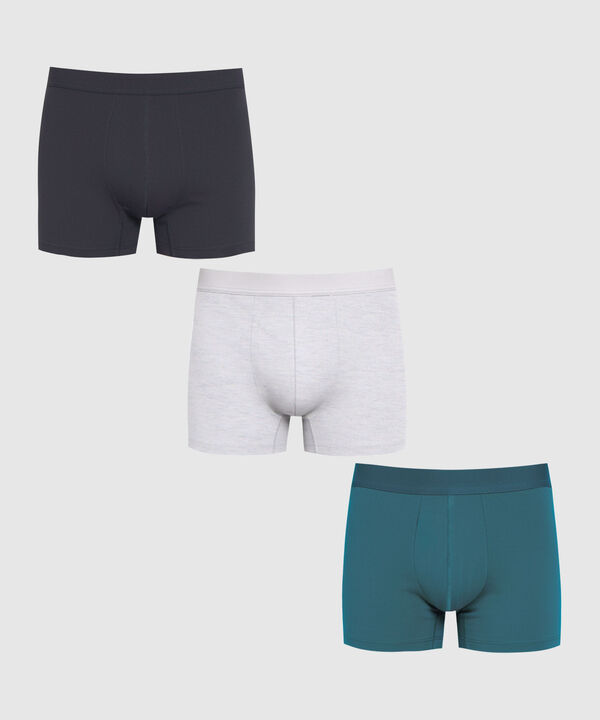 Set x3 B&oacute;xers Cl&aacute;sicos para Hombre image number null