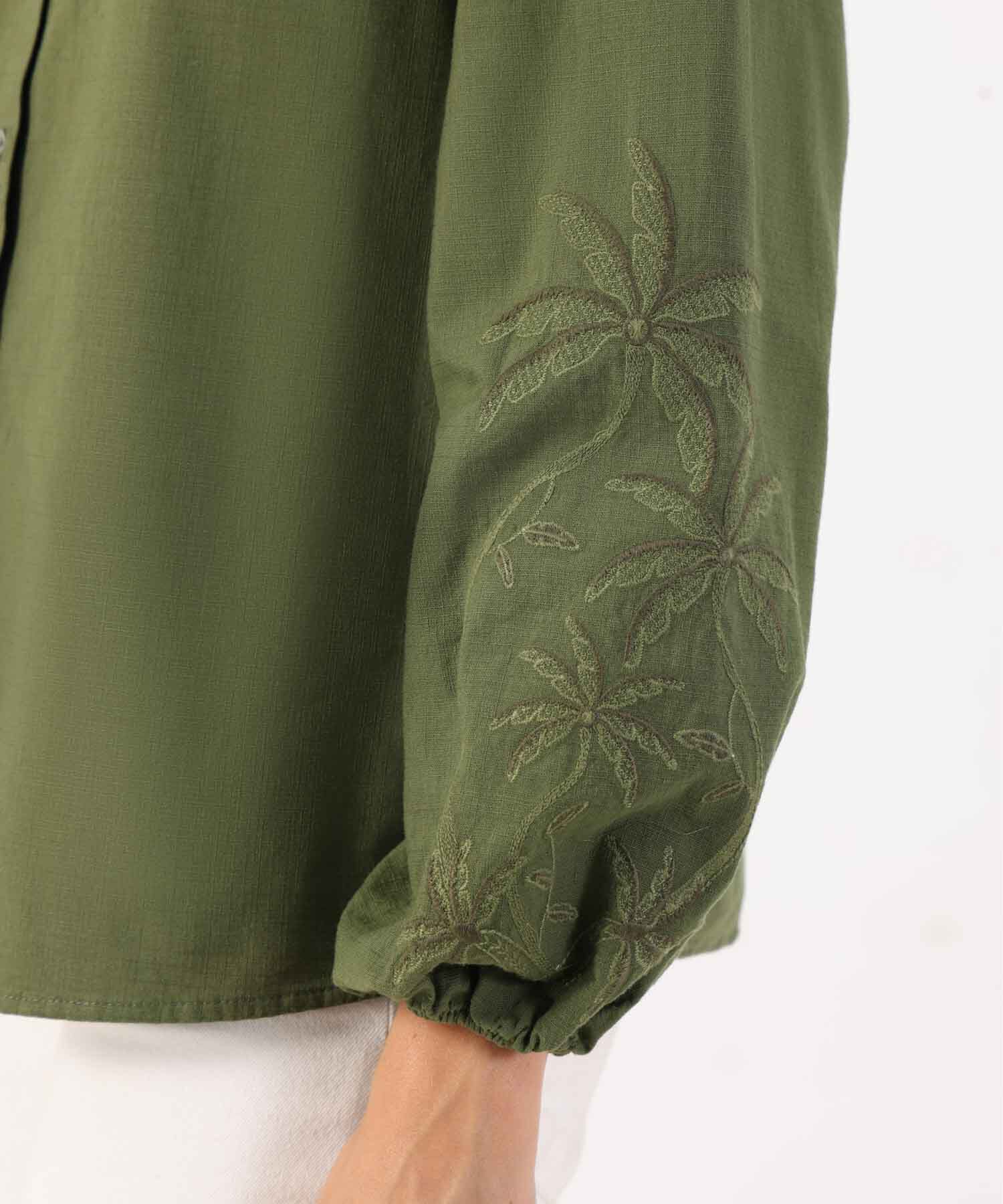 Blusa Cuello Redondo con Bordados para Mujer