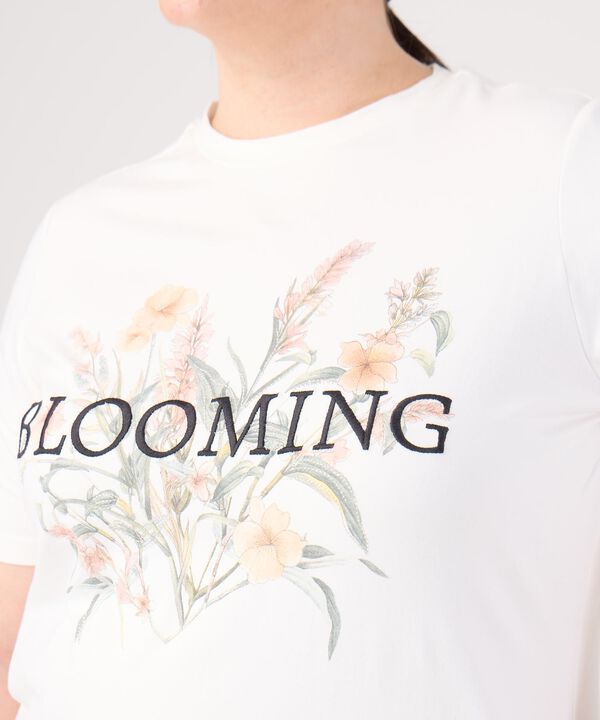 Camiseta Estampada Cuello Redondo Para Mujer Curvy
