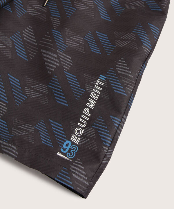 Bermuda Estampada Con Bolsillos