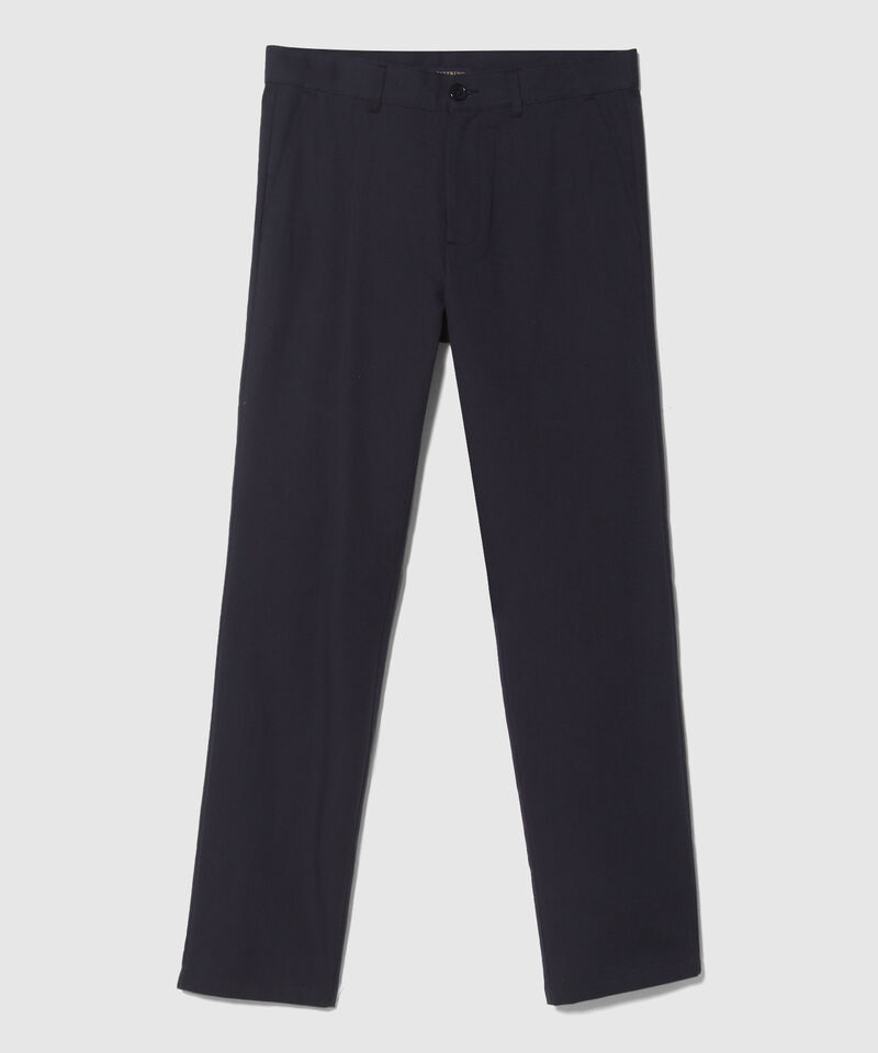 Pantalón Unicolor Clásico Con Silueta Regular Fi­T, Magia En El Caribe