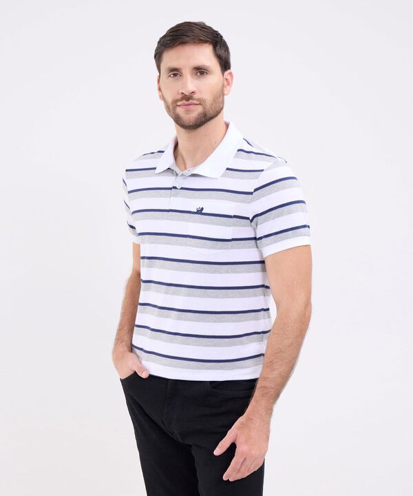 Polo Cuello Tejido Con Bolsillo Preteñida image number null