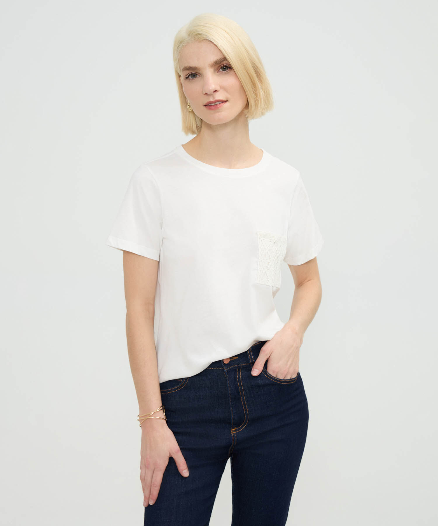 Camiseta Manga Corta, Cuello Redondo