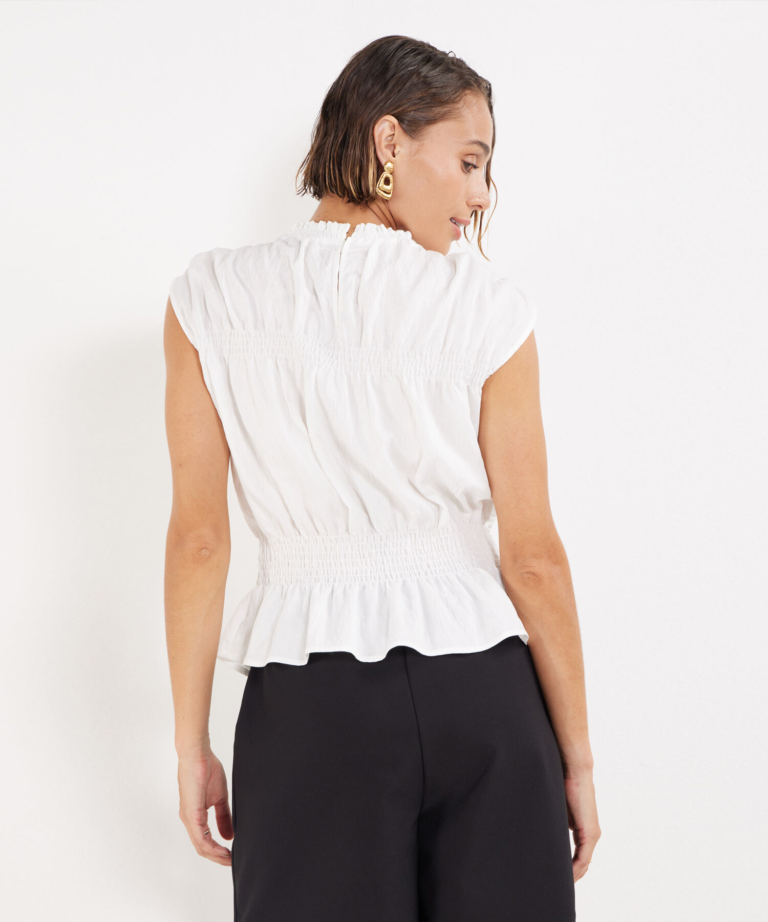 Blusa Manga Sisa Con Encauchado