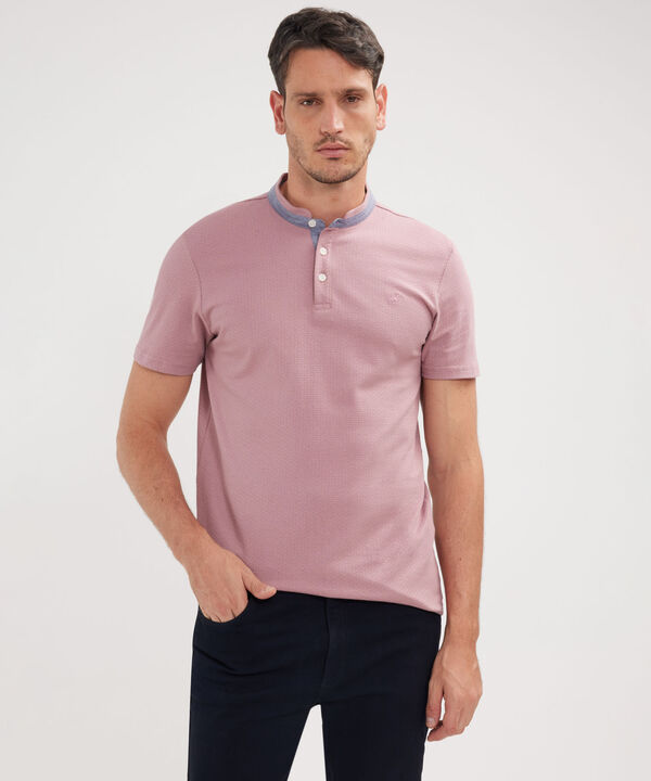Polo Cuello Mao Unicolor Sin Bolsillo