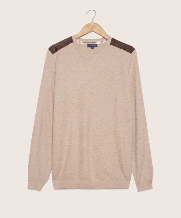 Saco Cuello Redondo Con Piezas En Hombros